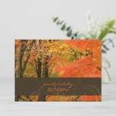 Invitation PixDezines rsvp dans les bois/automne/do-it-yourse (Debout devant)