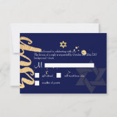 Invitation PixDezines rsvp do-it-yourself couleur, Bar Mitzva (Dos)