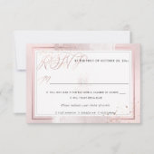 Invitation PixDezines RSVP Double Bonheur, Rose Pâle (Devant)