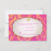 Invitation PixDezines rsvp natasha damask/Bat mitzvah (Dos)