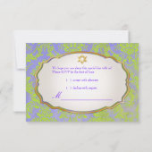 Invitation PixDezines rsvp natasha damask/Bat mitzvah (Dos)