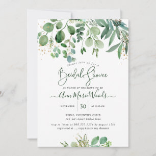 Invitation PixDezines Rustique Eucalyptus Fête des mariées