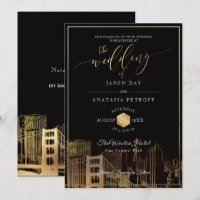 PixDezines San Fran Skyline/Faux Gold/do-it-yourse