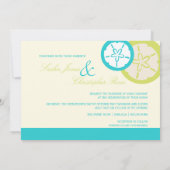 Invitation PixDezines Sand Dollar Starfish/DO-IT-YOURSELF Col (Dos)