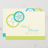 Invitation PixDezines Sand Dollar Starfish/DO-IT-YOURSELF Col (Devant / Derrière)