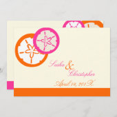 Invitation PixDezines Sand Dollar Starfish|DO-IT-YOURSELF Col (Devant / Derrière)