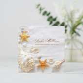 Invitation PixDezines SEASHELL/BEACH INVITATIONS/DO-IT-YOURSE (Debout devant)