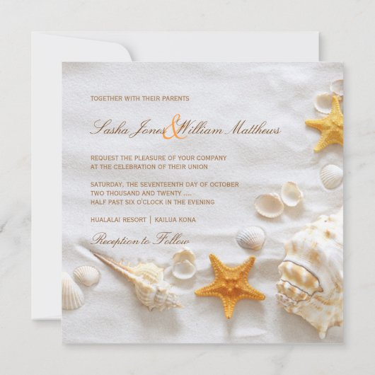 Invitation PixDezines SEASHELL/BEACH INVITATIONS/DO-IT-YOURSE (Dos)