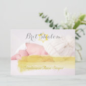 Invitation PixDezines shalom/cadre photo + étoiles/couleur do (Debout devant)