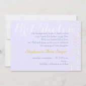 Invitation PixDezines shalom/cadre photo + étoiles/couleur do (Dos)