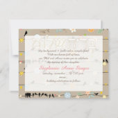 Invitation PixDezines shalom/cadre photo + étoiles/couleur do (Dos)