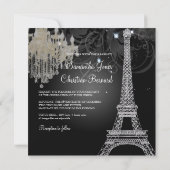 Invitation PixDezines SILVER EIFFEL+LUSTRE CRYSTAL (Dos)