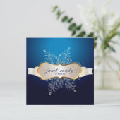 Invitation PixDezines Snowflakes, Événements d'hiver (Debout devant)