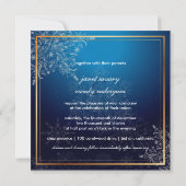 Invitation PixDezines Snowflakes, Événements d'hiver (Dos)