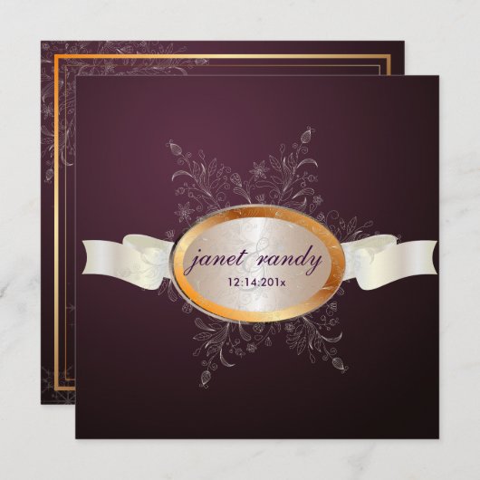 Invitation PixDezines Snowflakes, Événements d'hiver (Devant / Derrière)