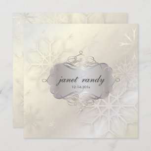 Invitation PixDezines SNOWFLAKES / MARIAGE D'HIVER