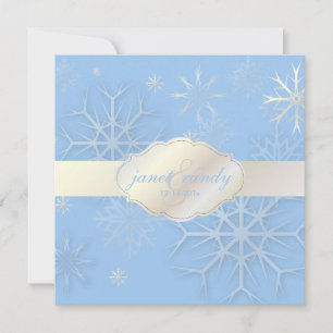 Invitation PixDezines Snowflakes, Mariage d'hiver/DO-IT-YOURS