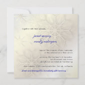 Invitation PixDezines SNOWFLAKES/MARIAGE D'HIVER/DO-IT-YOURSE (Dos)