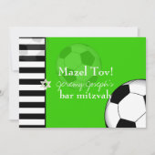 Invitation PixDezines soccer bar mitzvah/do-it-yourself coule (Devant)