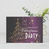 Invitation PixDezines Sparkling Christmas Tree/DO-IT-YOURSELF (Debout devant)