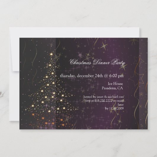 Invitation PixDezines Sparkling Christmas Tree/DO-IT-YOURSELF (Dos)