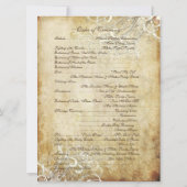 Invitation PixDezines spirales de crème vintage (Dos)