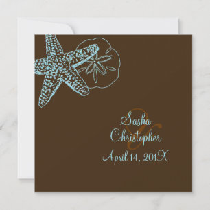 Invitation PixDezines Starfish/Beach Wedding Invitations**