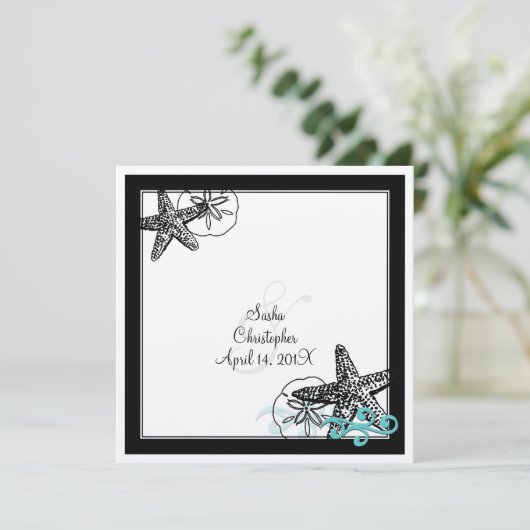 Invitation PixDezines STARFISH/FELT ECRU/DO-IT-YOURSELF POLIC (Debout devant)