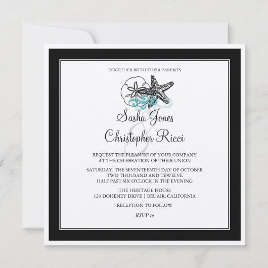 Invitation PixDezines STARFISH/FELT ECRU/DO-IT-YOURSELF POLIC (Dos)