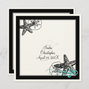 Invitation PixDezines STARFISH/FELT ECRU/DO-IT-YOURSELF POLIC