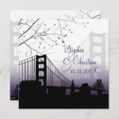 Invitation PixDezines SUNSET AT GOLDEN GATE/DO-IT-YOURSELF Ar (Devant / Derrière)