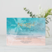 Invitation PixDezines surf, palmiers, plage ba mitzvah (Debout devant)