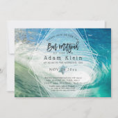 Invitation PixDezines Surfs Up, Pipeline Beach Bar Mitzvah (Devant)