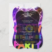 Invitation PixDezines Sweet 15/Fête de Glow (Dos)