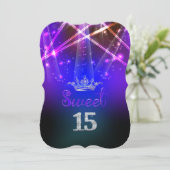 Invitation PixDezines Sweet 15, Luminaires Laser/Nil (Debout devant)