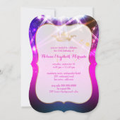 Invitation PixDezines Sweet 15, Luminaires Laser/Nil (Dos)