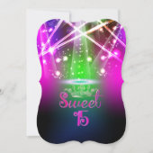 Invitation PixDezines Sweet 15, Luminaires Laser/Nil (Devant)
