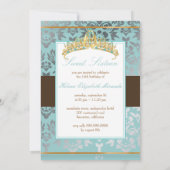 Invitation PixDezines Sweet 16/ Damask/tiara/do-it-yourself c (Dos)