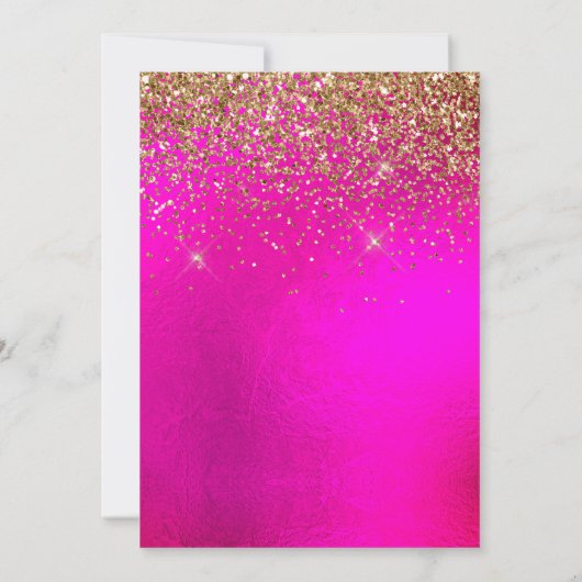 Invitation PixDezines Sweet 16 Parties scintillant Diamond Aq (Dos)