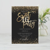 Invitation PixDezines Sweet 16 Parties scintillant Diamond Bl (Debout devant)