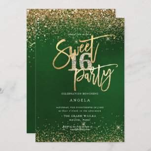 Invitation PixDezines Sweet 16 Parties scintillant Diamond Em