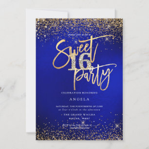 Invitation PixDezines Sweet 16 Parties scintillant Diamond Ro
