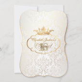 Invitation PixDezines Sweet 16/princess/rossi damask (Devant)