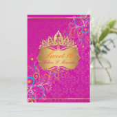 Invitation PixDezines Sweet 16/Rainbow Swirls (Debout devant)