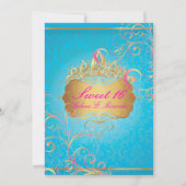 Invitation PixDezines Sweet 16/Rainbow Swirls (Devant)