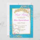 Invitation PixDezines Sweet 16/Rainbow Swirls (Dos)