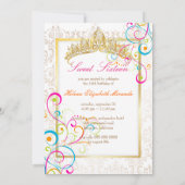 Invitation PixDezines Sweet 16/Rainbow Swirls/DO-IT-YOURSELF  (Dos)