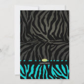 Invitation PixDezines Sweet 16/Zebra Stripes (Dos)