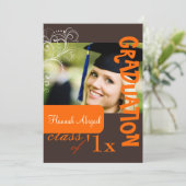 Invitation PixDezines Swirls, Graduation 2011, Couleur person (Debout devant)