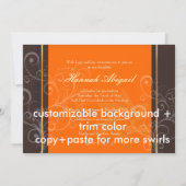 Invitation PixDezines Swirls, Graduation 2011, Couleur person (Dos)